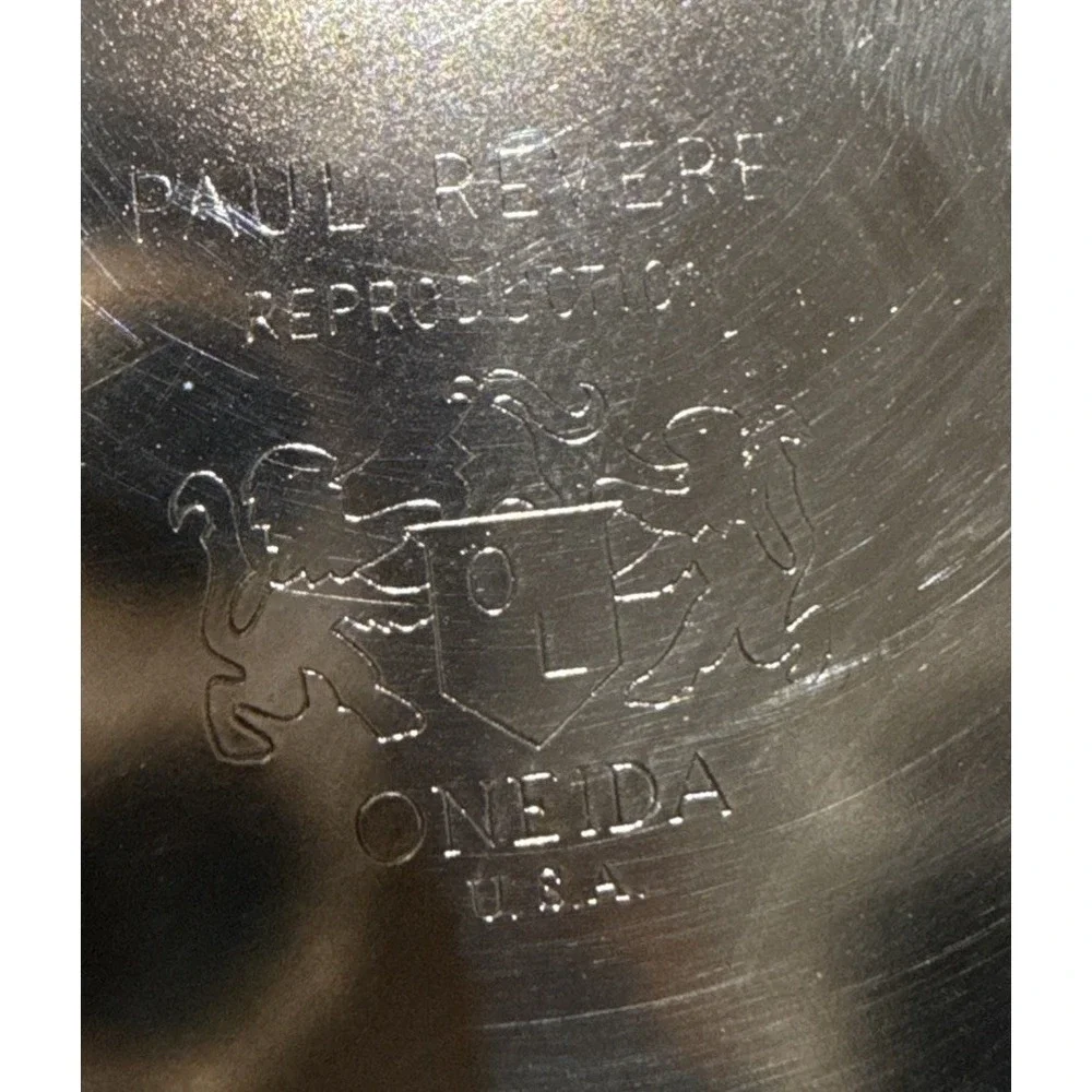 Vintage ONEIDA USA Silver Plated‎ Paul Revere Bowl 6